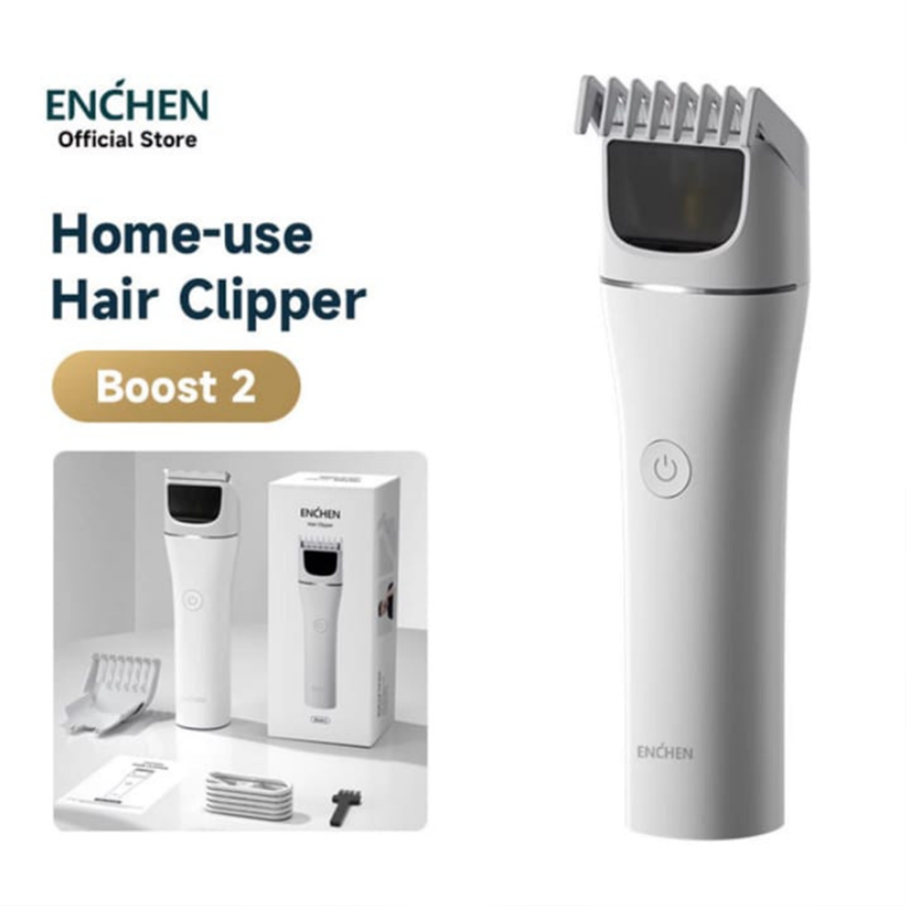 Enchen Boost 2 Hair Clipper – 2025 New Version (White Color)