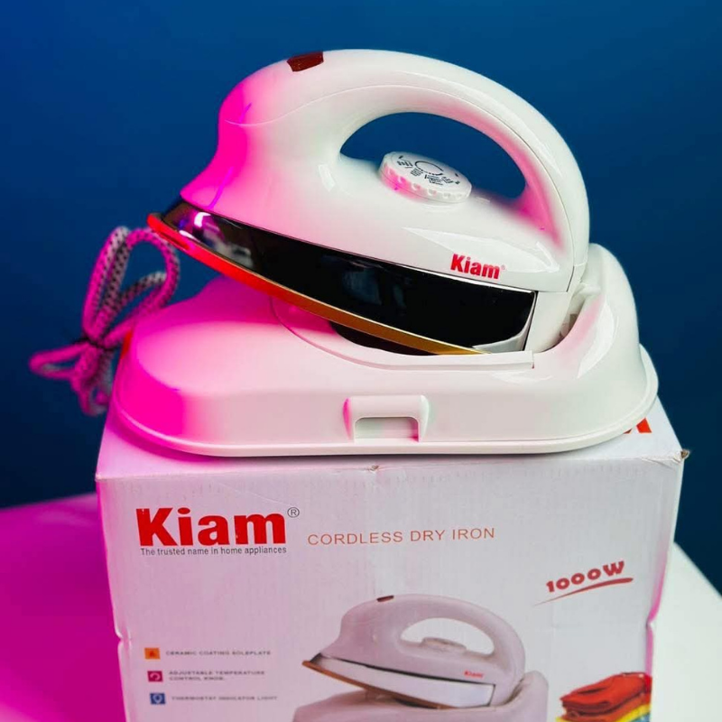 Kiam ES596 1000W Cordless Electric Dry Iron