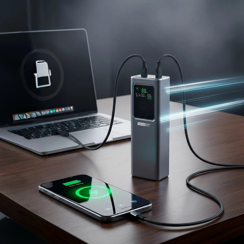 GearUP PB100 Premium Build 100W Super Fast Charging 20,000mAh Power Bank